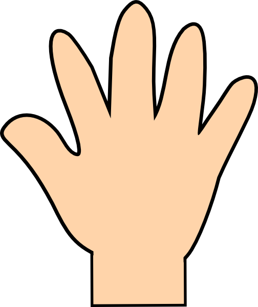Clipart Hand Open With