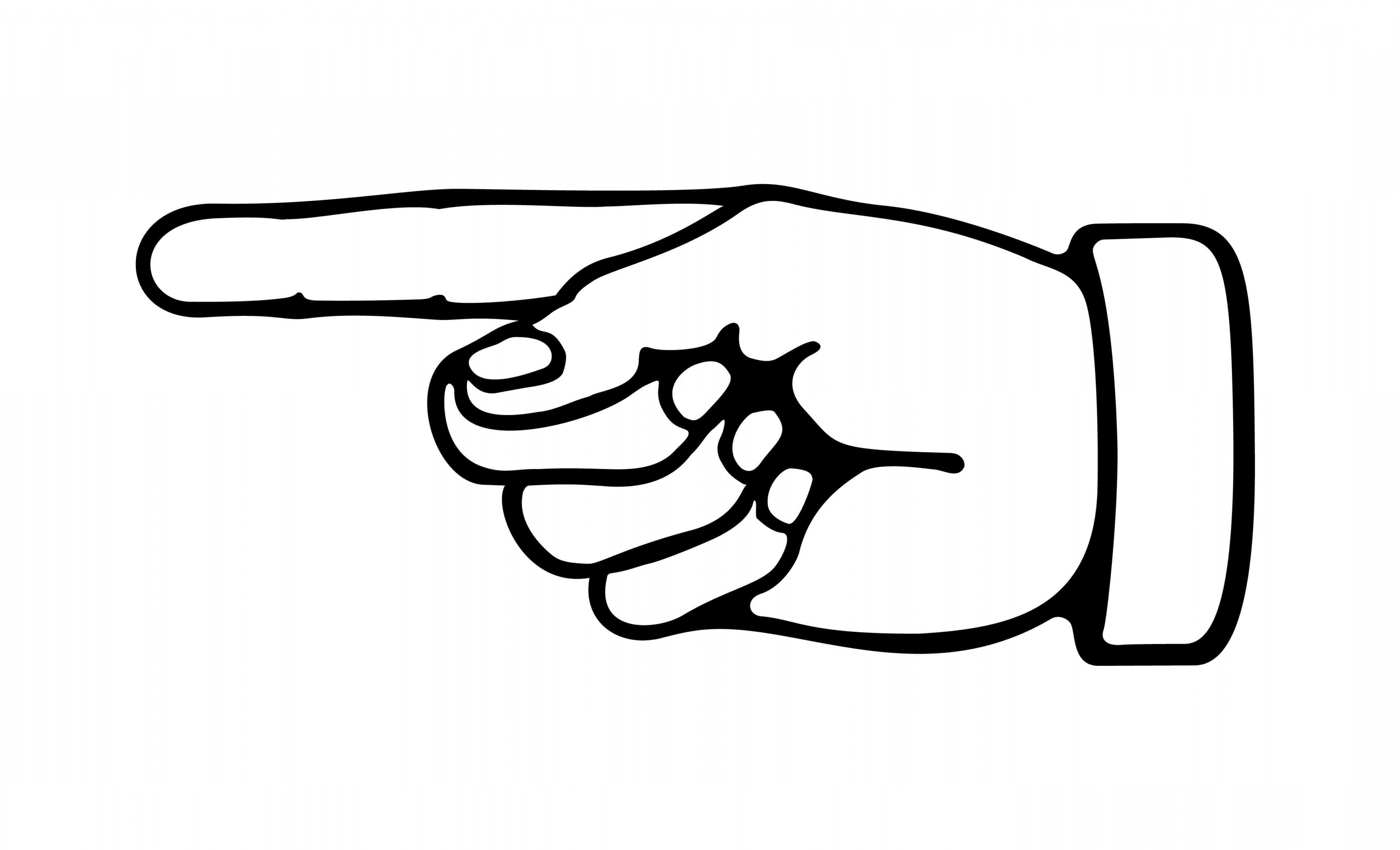 pointing hand clipart 8