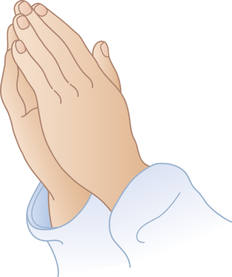 Open Praying Hands Clipart | 