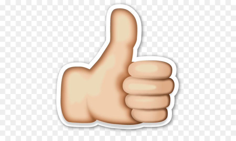 Emoji Thumb signal Sticker Icon - Hand Emoji PNG Clipart