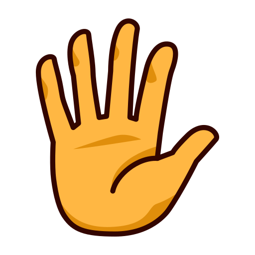 Raised Hand With Fingers Splayed Emoji