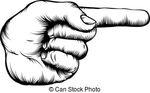 ... Hand pointing finger illu - Finger Pointing Clipart