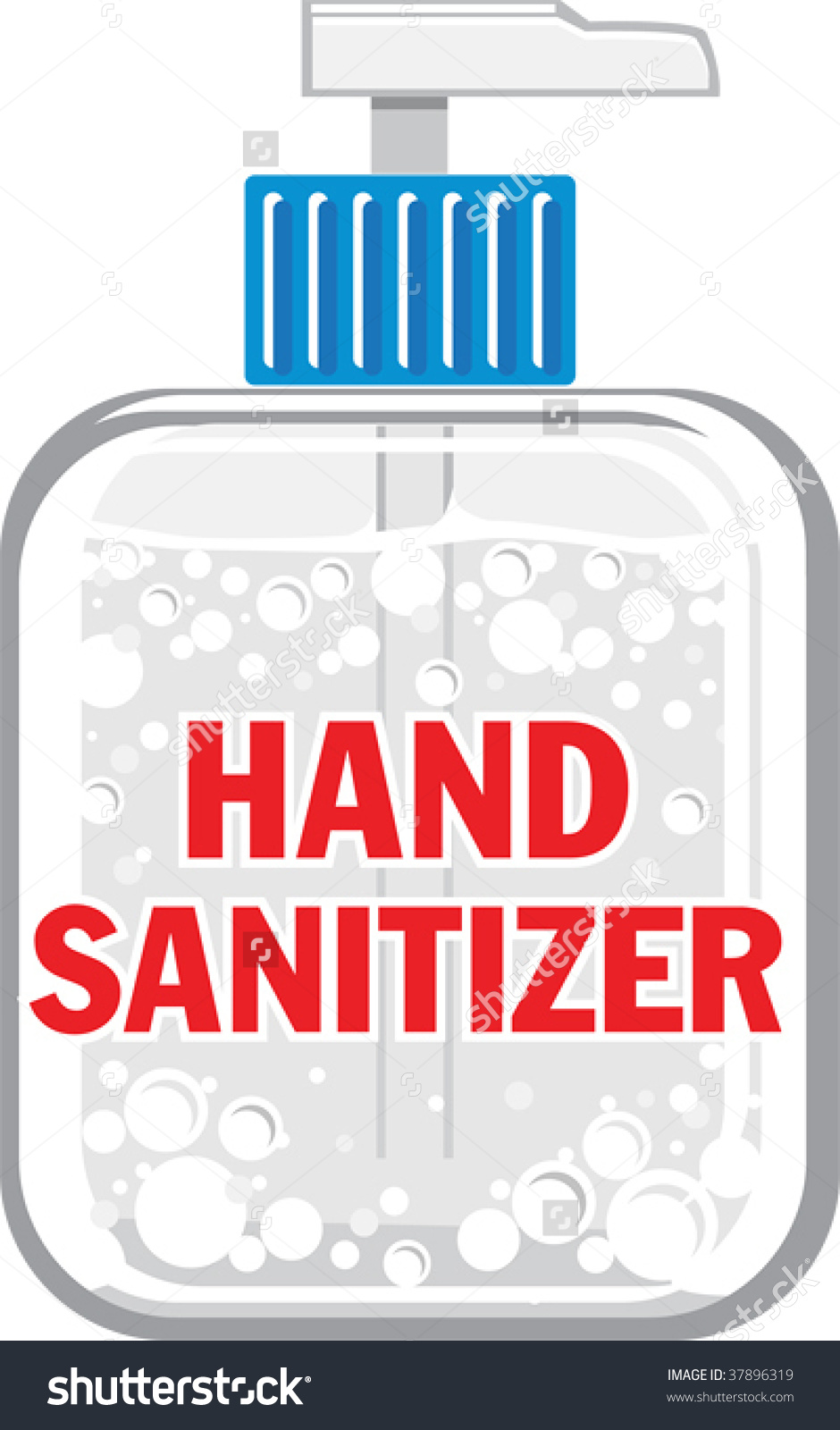Hand Sanitizer Clipart Hand ... A Vector Illustration Of A ..