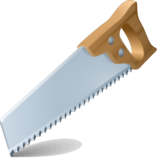 hand saw blade vector graphic