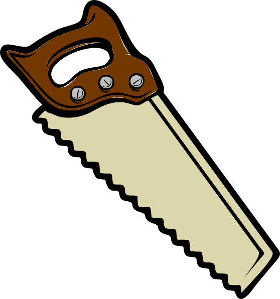 Download this image as: - Hand Saw Clipart