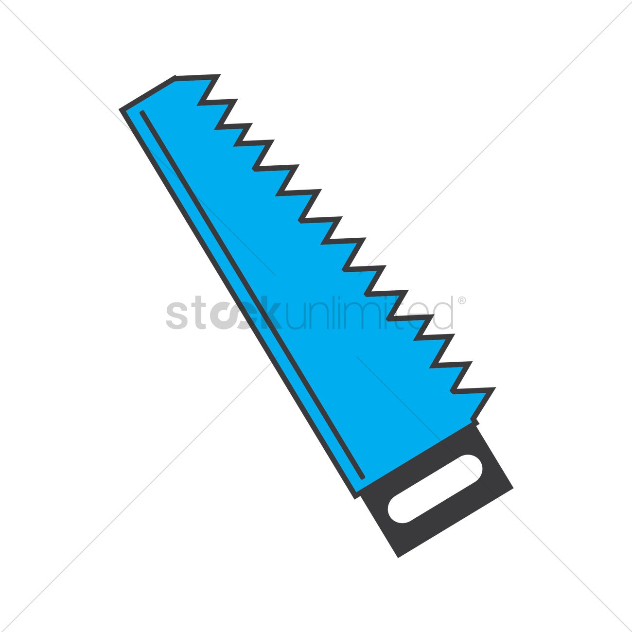hand saw blade vector graphic - Hand Saw Clipart