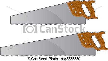 hand saw blade vector graphic