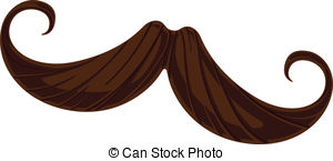 ... Handlebar Mustache - This is a vector illustration of a.