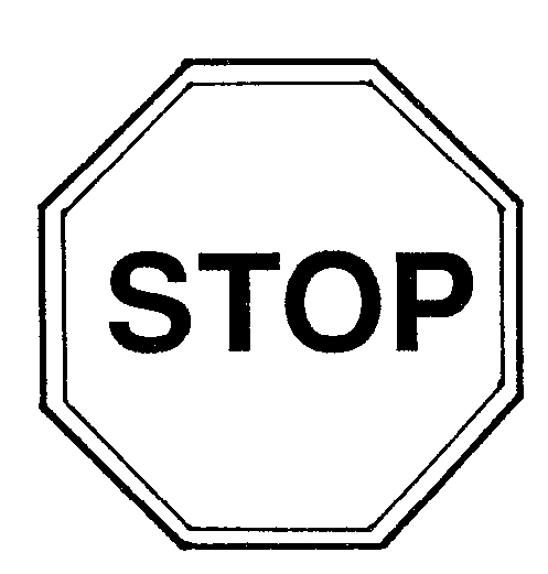 handout clipart - Stop Sign Clip Art Black And White
