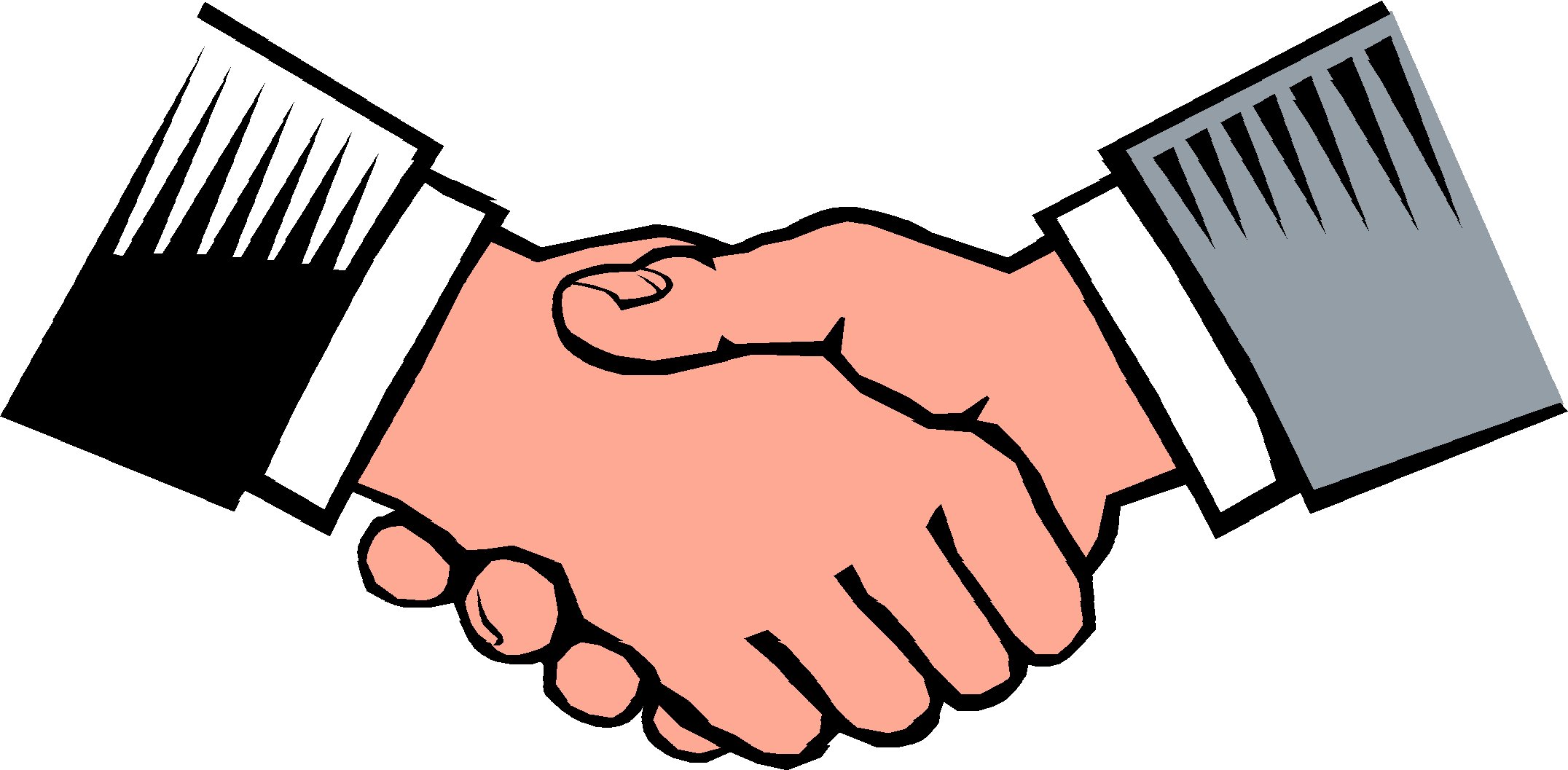 Hands Shaking Picture - Hand Shake Clipart