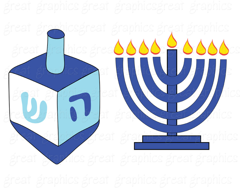 Happy hanukkah and menorrah c