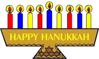 Happy Chanukah Colorful Clipa