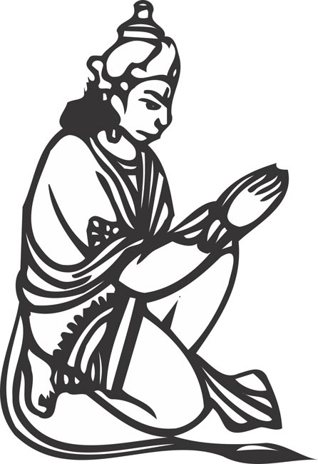 hanuman clipart 3