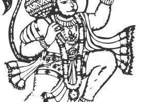 hanuman clipart 6