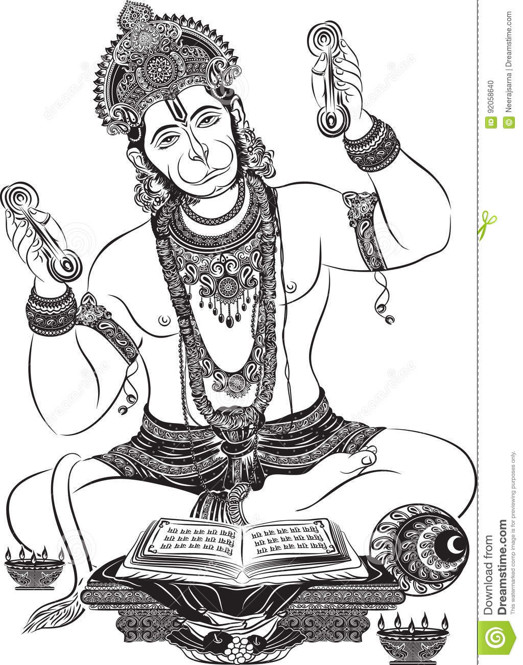 Hanuman Stock Illustrations u2013 736 Hanuman Stock Illustrations, Vectors u0026  Clipart - Dreamstime