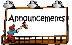 Image of announcement clipart