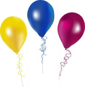 happy birthday balloons clipa - Free Clipart Balloons