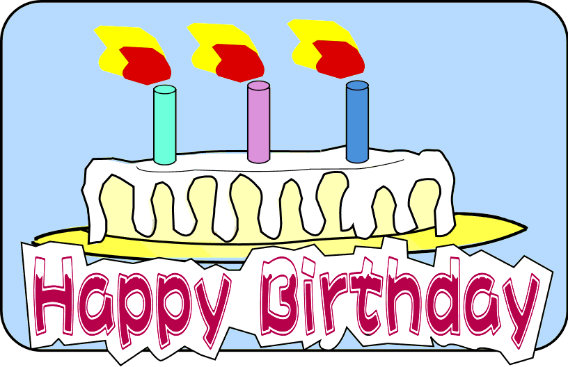 happy birthday cake clipart - Free Happy Birthday Clipart