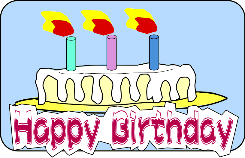 happy birthday cake clipart