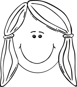 sad girl clipart black and wh