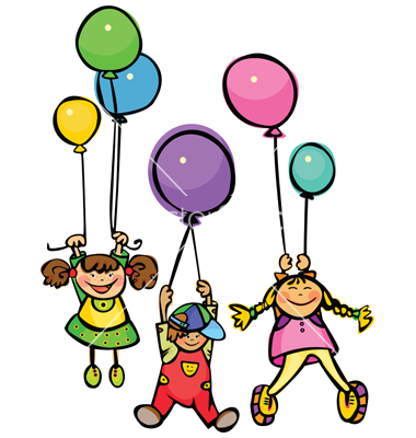 Happy Children Clip Art Image
