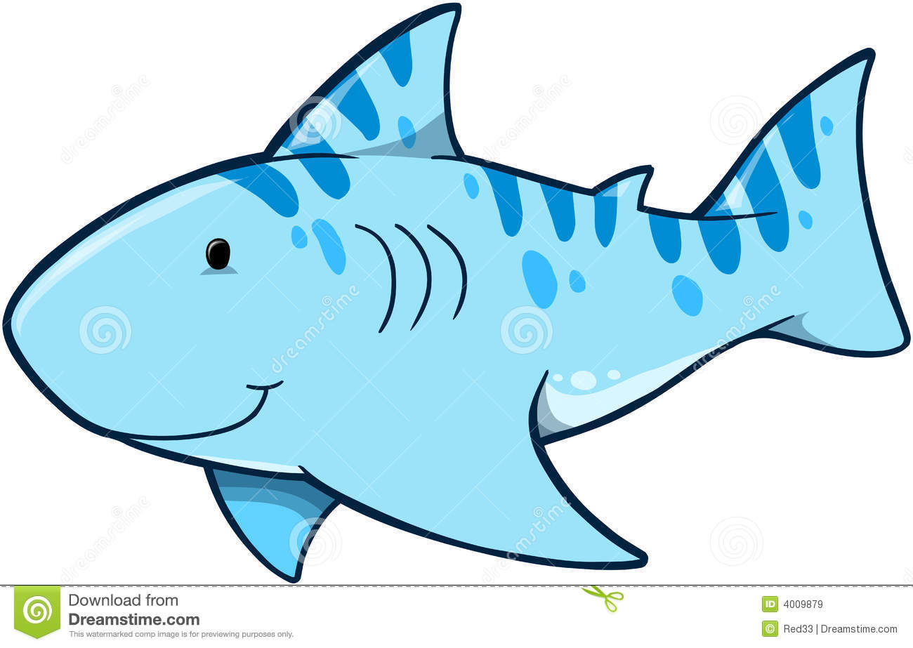 Cute Shark Vector Illustratio