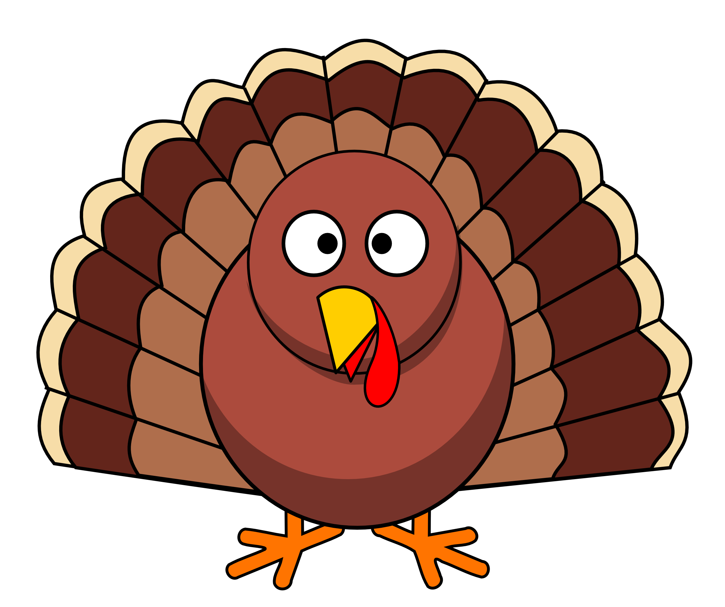 Clip art of a turkey