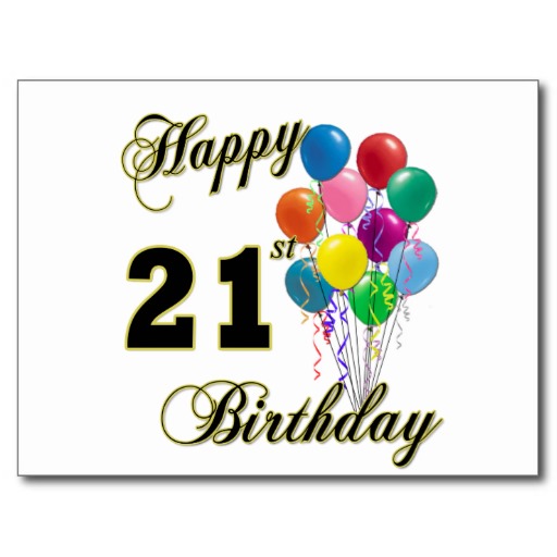 Happy 21st Birthday Images - Clipart library