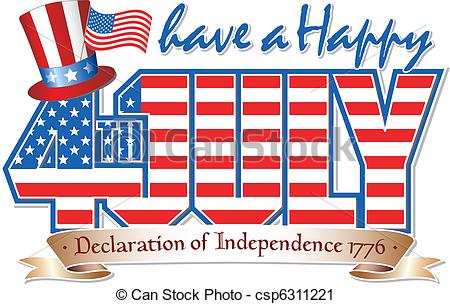 ... Happy 4th JULY - Have a Happy 4th July editable vector.