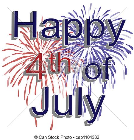 ... Happy 4th of July Firewor - Free July 4th Clipart