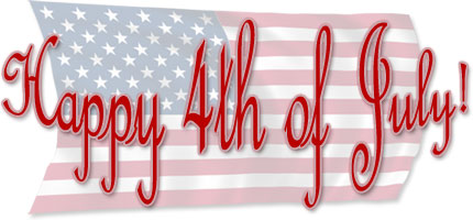 Happy 4th of July on American - Happy 4th Of July Clip Art