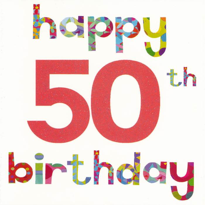 Happy 50th Birthday Clip Art  - 50th Birthday Clipart