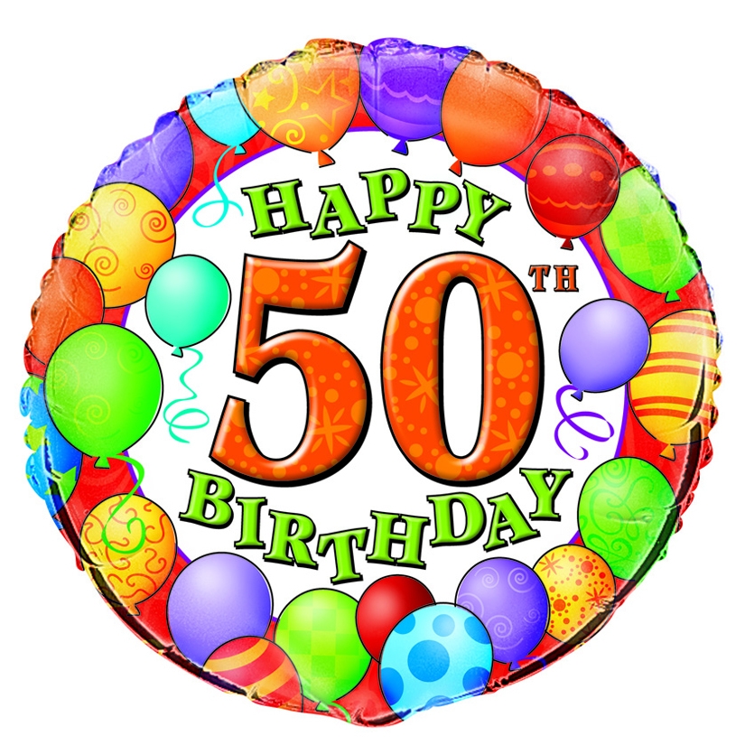 ... Happy 50th Birthday Clipart ...