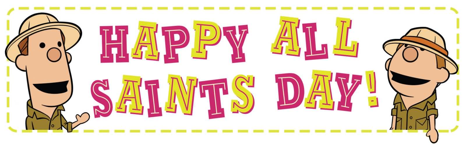 Happy All Saints Day Clipart Header Image