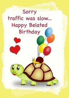 Happy belated Birthday - Happy Belated Birthday Clip Art