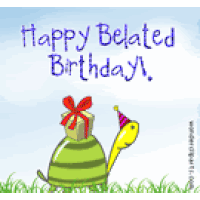 happy belated birthday photo: - Happy Belated Birthday Clip Art