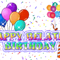 Free Belated Birthday Clip Ar