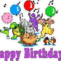 Animated Happy Birthday .