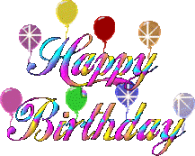 Happy Birthday animated with  - Happy Birthday Animated Clipart