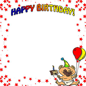 happy birthday boy - Birthday Borders Clip Art