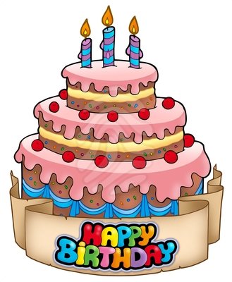 Happy Birthday Cake Clipart - Happy Birthday Cake Clipart