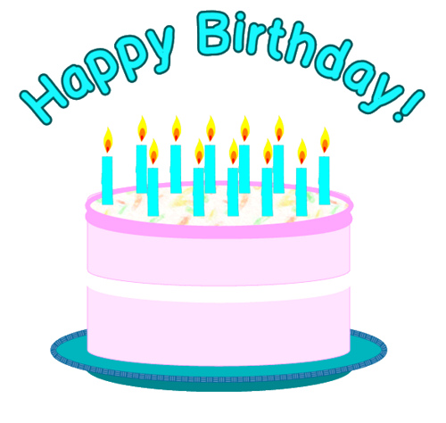 Clip art of birthday cake - C