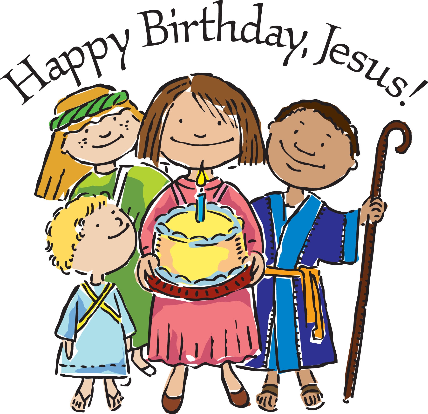 Happy Birthday Jesus Clipart - Happy Birthday Jesus Clipart