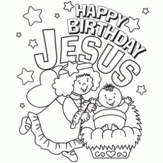 happy birthday jesus printabl - Happy Birthday Jesus Clipart