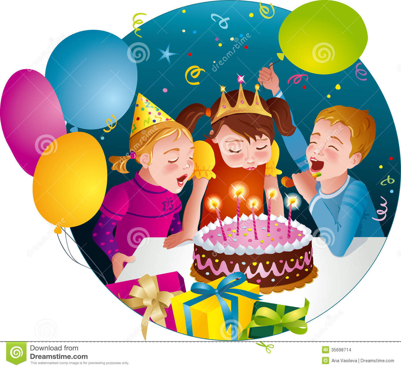Happy birthday party clipart - ClipartFest