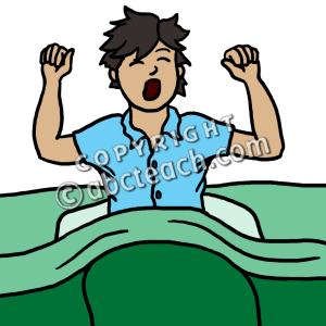 wake up clipart