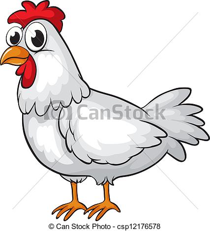 Happy cartoon hen Clip Artby clairev9/8,020; A hen - Illustration of a hen on a white background