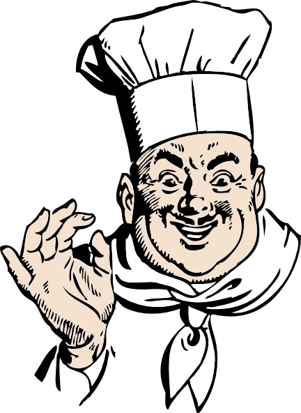 Free chef clipart graphics of
