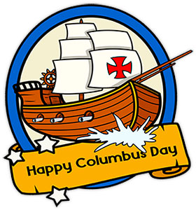 Happy Columbus Day - Columbus Clipart