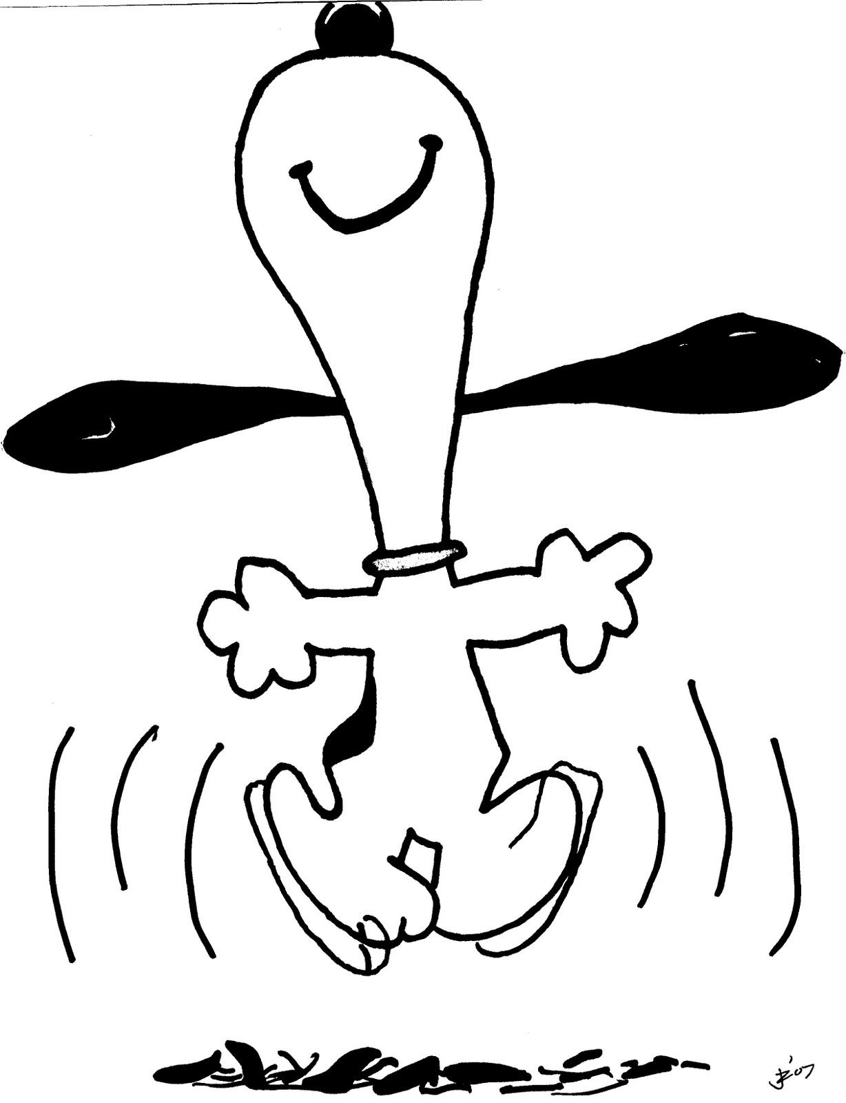 Snoopy Happy Dance Clipart